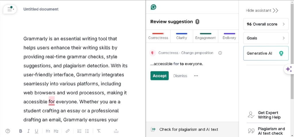 grammarly homepage