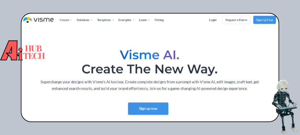 visme presentation ai homepage